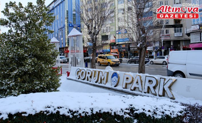 Çorum'da soğuk hava etkili oluyor