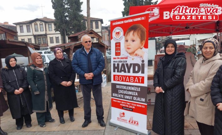 Boyabat'ta SMA TİP-1 hastası Çelik için kermes düzenlendi