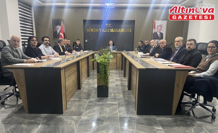 Niksar'da bağımlılıkla mücadele ilçe koordinasyon kurul toplantısı yapıldı