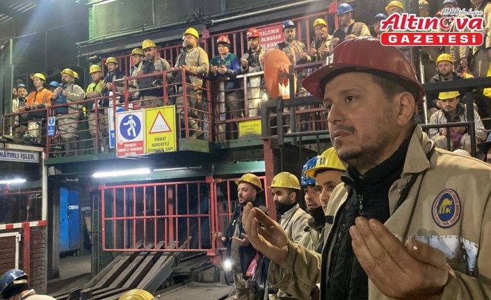 Zonguldak'ta madenciler Kahramanmaraş merkezli depremlerde hayatını kaybedenleri dualarla andı
