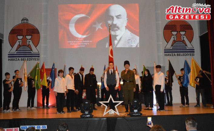 Havza'da İstiklal Marşı'nın Kabulü ve Mehmet Akif Ersoy'u Anma Günü programı düzenlendi
