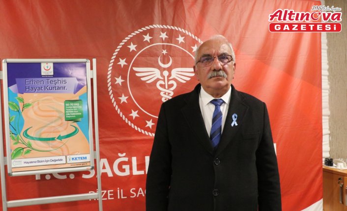 Rize'de erken evrede kolon kanseri tanısı konulan kişinin tedavisi olumlu ilerliyor