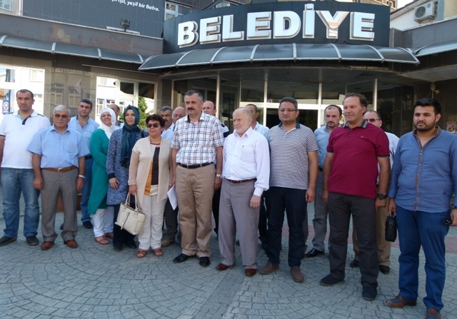 BELEDİYE MECLİS ÜYELERİNDEN ERDOĞAN’A DESTEK 