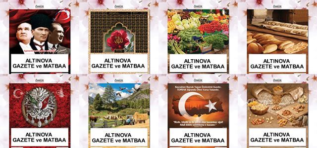 Altınova Gazete ve Matbaa'dan Takvim Kampanyası
