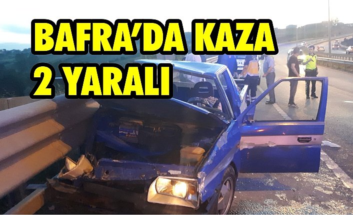 Bafra'da Kaza 2 Yaralı