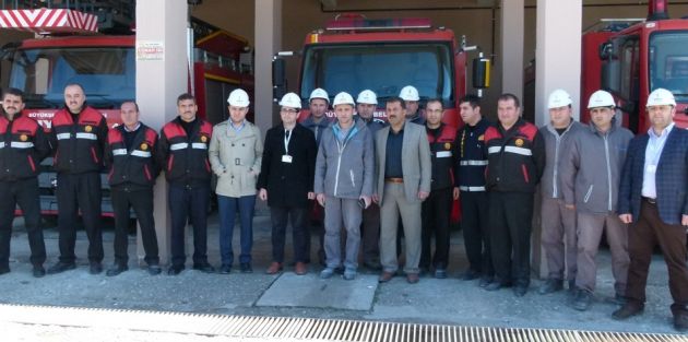 Bafra Akmercan, doğalgaz yangını tatbikatı yaptı