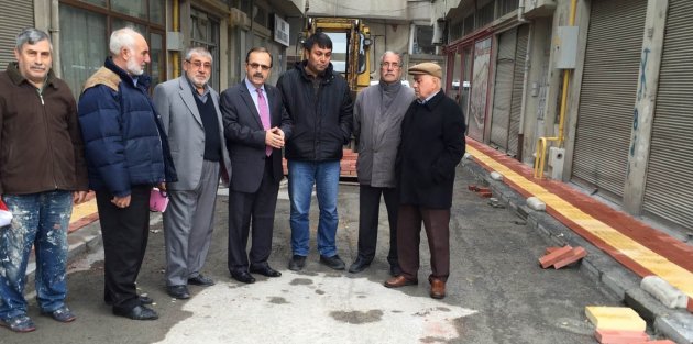 BAFRA BELEDİYESİ HACIİZZETAĞA SOKAK YENİLENİYOR