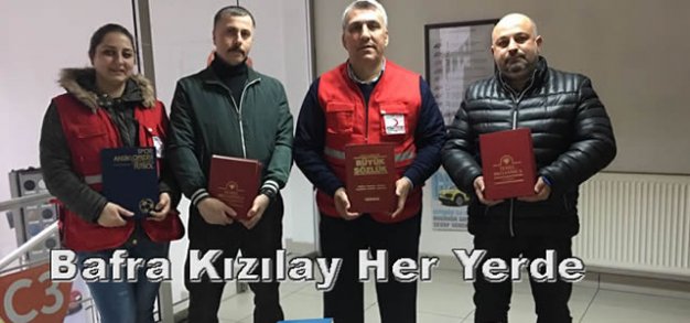 Bafra Kızılay'da Eğitime Tam Destek