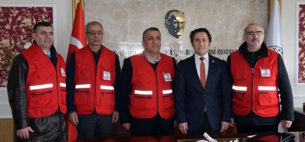 BAFRA KIZILAY’DAN BAŞKAN KIYMA’YA ZİYARET