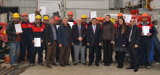 BAFRA TSO’nun Açtığı MEYBEM Sınavını Kazanan Ustalara Yetki Belgesi