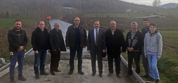 BAFRA’DA BETON YOL ÇALIŞMALARI YENİDEN BAŞLADI
