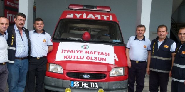 BAFRA’DA, İTFAİYE HAFTASI KUTLANDI