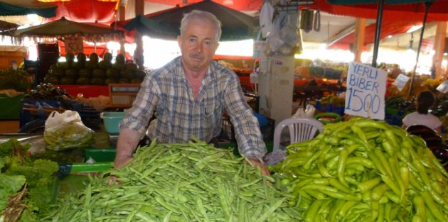 BAFRA’DA ORGANİK YERLİ FASULYE PAZARDA İLGİ GÖRÜYOR