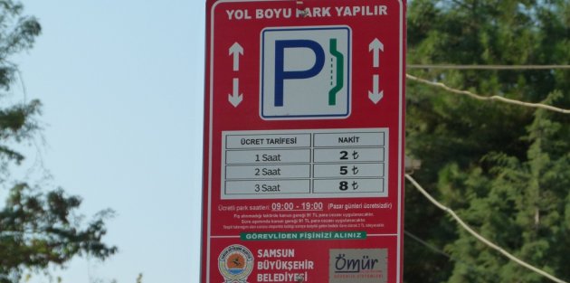BAFRA’DA PARKOMAT’A ZAM!