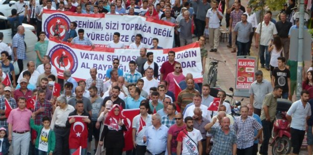 Bafra'da Teröre Tepki Yürüyüşü Düzenlendi