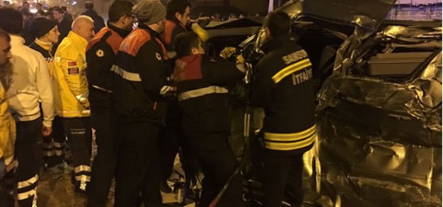 Bafra'da trafik kazası: 1 ölü, 1 yaralı