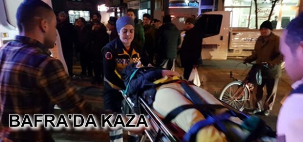 Bafra'da trafik kazası: 1 yaralı