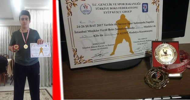 BAFRALI KEREM BOKSTA ALTIN MADALYAYA KOŞTU