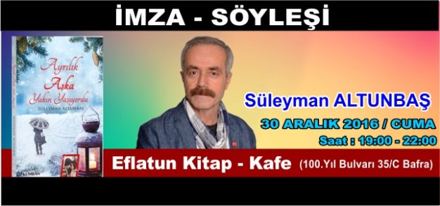 Bafra’lı Şairimizden İmza ve Söyleşi Günü