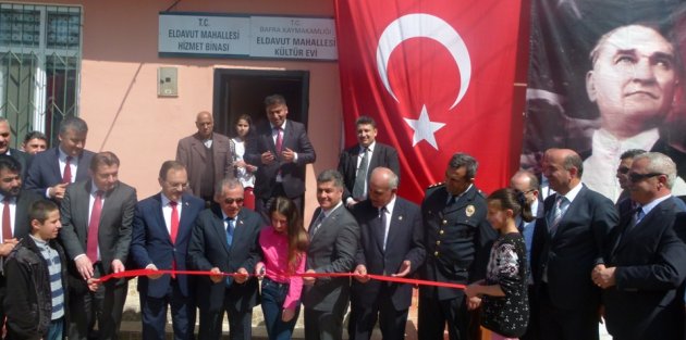 BAFRA’NIN ELDAVUT MAHALLESİNDE KÜLTÜR EVİ HİZMETE AÇILDI