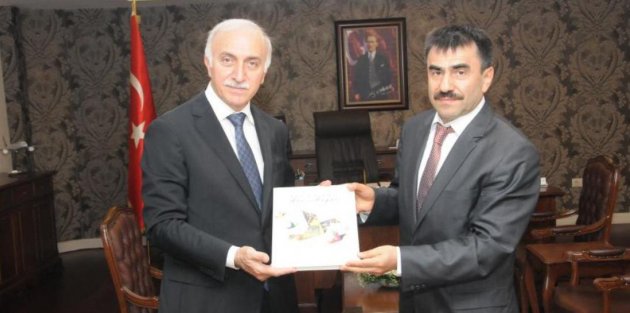 BASIN İLAN KURUMU GENEL MÜDÜRÜ KARACA VALİ  ŞAHİN’İ MAKAMINDA ZİYARET ETTİ