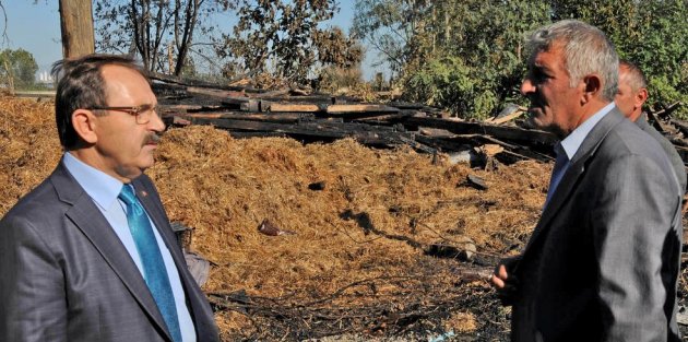 BAŞKAN ŞAHİN, AHIRI YANAN VATANDAŞI ZİYARET ETTİ