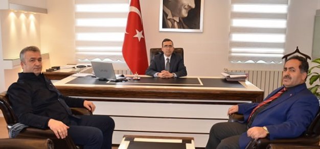 Başkan Topaloğlu Yeni Göreve Başlayan Kaymakam Güner’i Ziyaret Etti