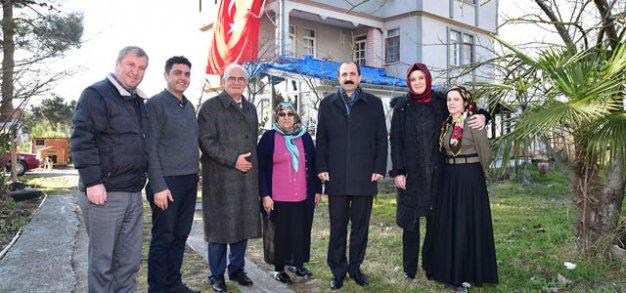 Başkan Yılmaz’dan şehit ailelerine ziyaret