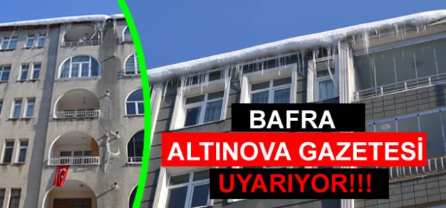 BUZ SARKINTILARI ve KAR KÜTLELERİNE DİKKAT!!!