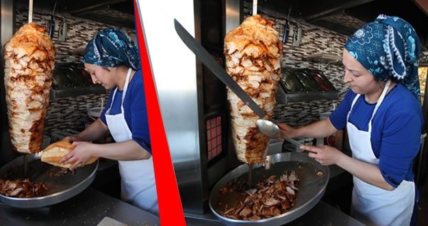 Döner Tezgâhının Başında Kadın Usta