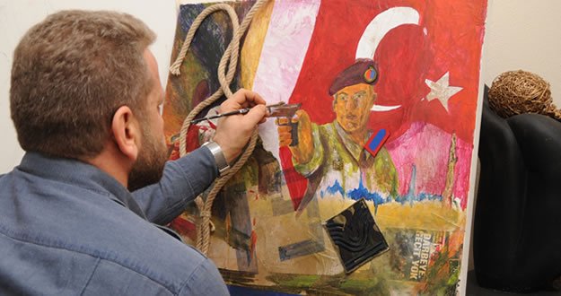 Emekli Başçavuş 15 Temmuz'daki Kahramanlıkları Resmetti