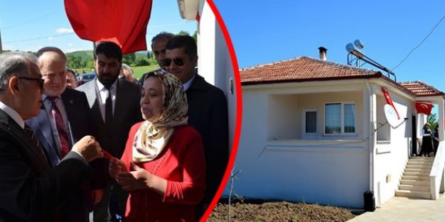 Evin Anahtarını Kaymakam Arslan Teslim Etti