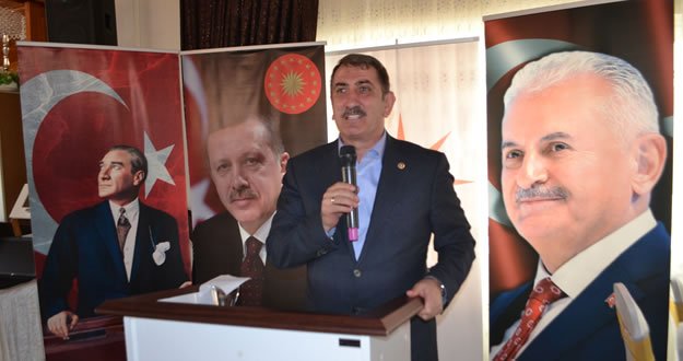 FUAT KÖKTAŞ BAFRA'DA MUHTARLARLA BİR ARAYA GELDİ.