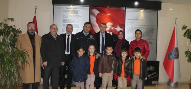 GAZİ İLKÖĞRETİM OKULU ve OKUL AİLE BİRLİĞİNDEN EMNİYET GENEL MÜDÜRÜNE ZİYARET