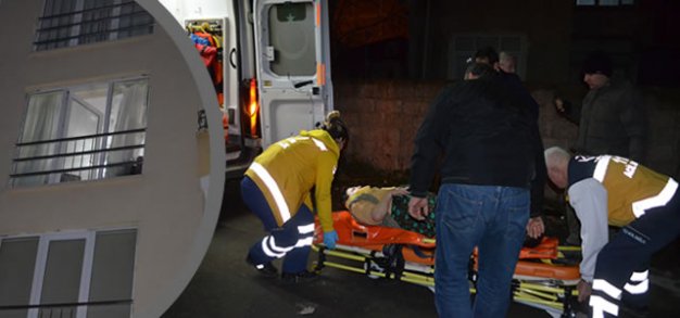 Hasta kadını itfaiye ekipleri kurtardı