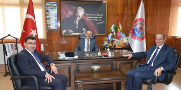 İŞKUR İL MÜDÜRÜ VE SGK İL MÜDÜRÜNDEN BAŞKAN ŞAHİN'E ZİYARET