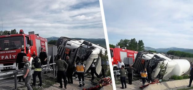 Kavak'ta trafik kazası: 1 yaralı