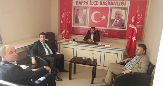KAYMAKAM ALİ FUAT TÜRKEL’DEN BAFRA SAADET PARTİSİ İLÇE TEŞKİLATINA ZİYARET