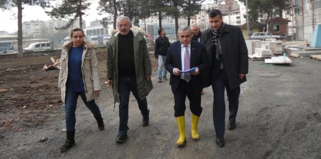 KAYMAKAM ARSLAN, İNŞAATI DEVAM EDEN OKULLARDA İNCELEMELERDE BULUNDU