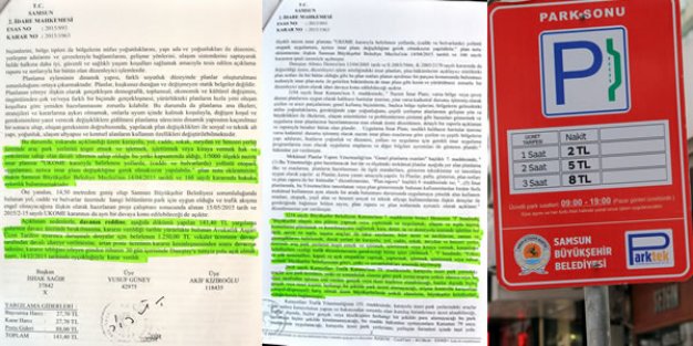MAHKEMEDEN PARKOMAT KARARI