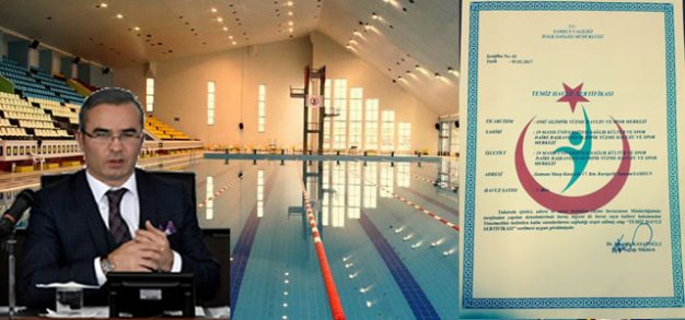 OMÜ OLİMPİK YÜZME HAVUZU'NA MAVİ BAYRAK