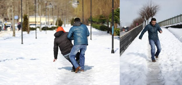Samsun'da 2 günde 240 kişi karda düşerek yaralandı