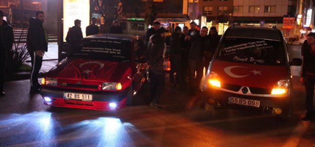 Samsun'da terör protestosu