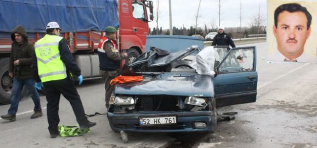 Samsun'da trafik kazası 1 ölü, 2 yaralı