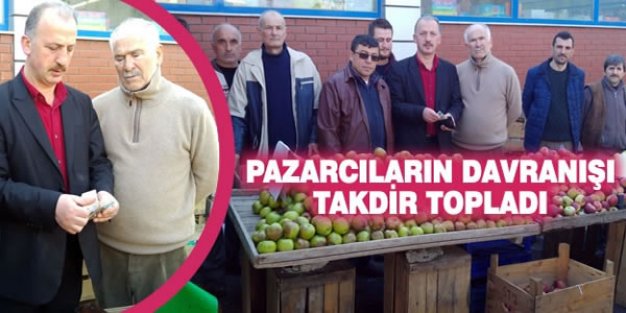 Samsunlu Pazarcılardan Örnek Davranış