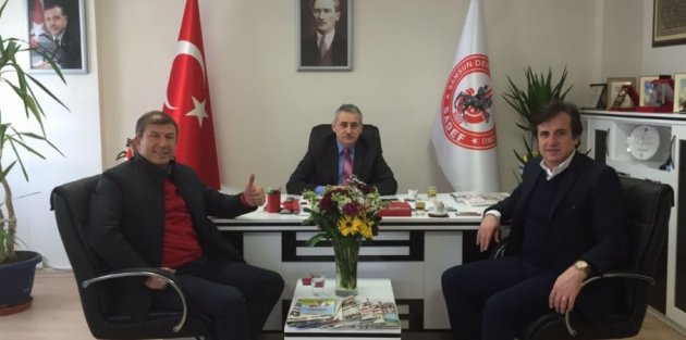 TANJU ÇOLAK VE ALİ GÜLTEKİN’DEN  SADEF’E  ZİYARET