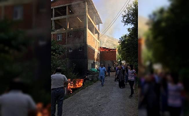 Artvin'de ev yangını