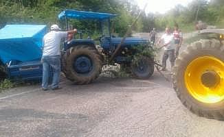 Bartın'da traktör devrildi: 1 yaralı