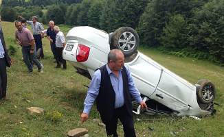 Bengü Yaylasında trafik kazası 6 yaralı 1 ölü