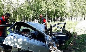Gümüşhane'de otomobil şarampole devrildi: 5 yaralı
